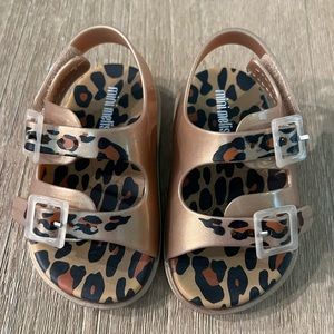 Mini Melissa leopard sandals